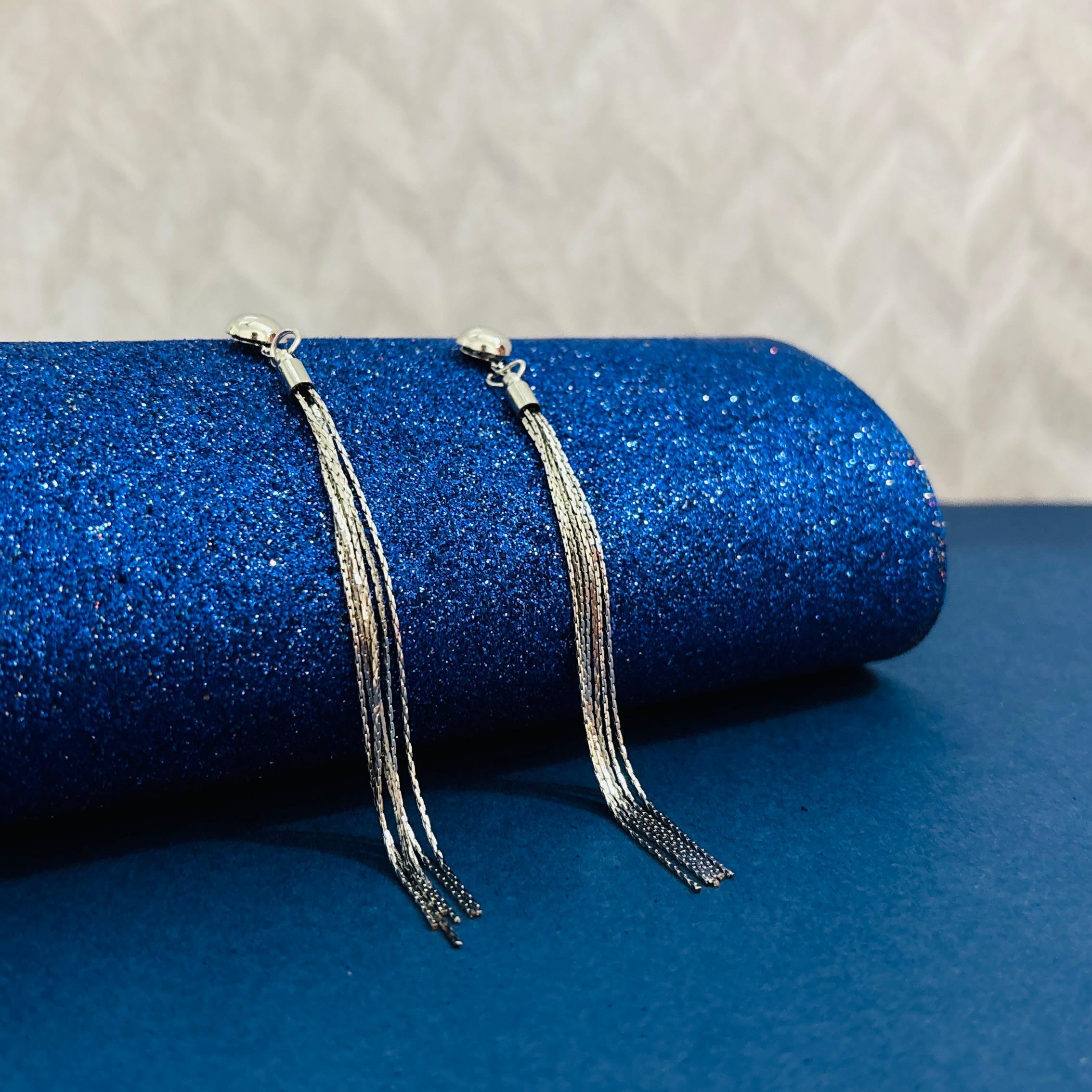 Liquid Metal Dangle Earrings