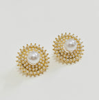 Queen's Pearl Stud Earrings