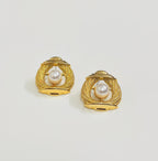 Regal Pearl Crest Earrings