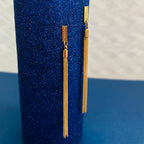 Gilded Tassel Dangle Earrings