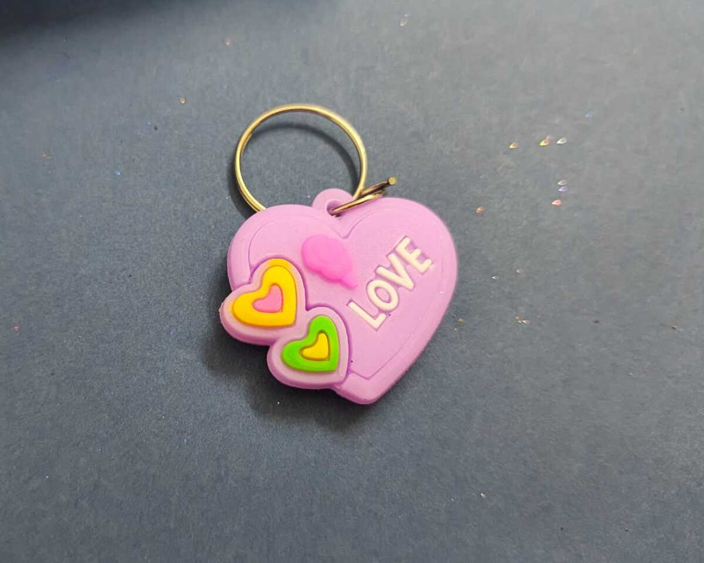 Purple Heart Keychain