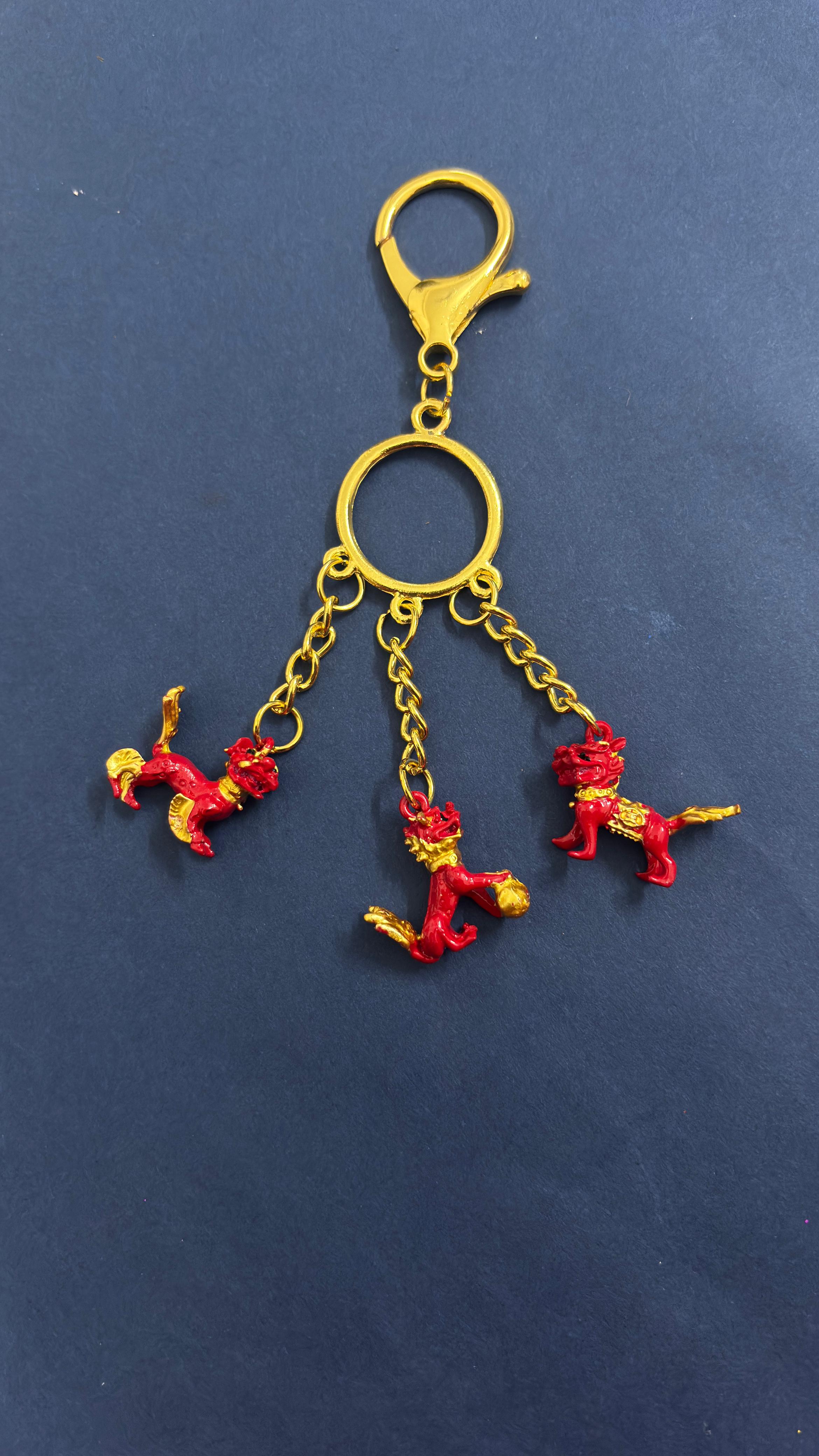 "Foo Dogs" Keychain