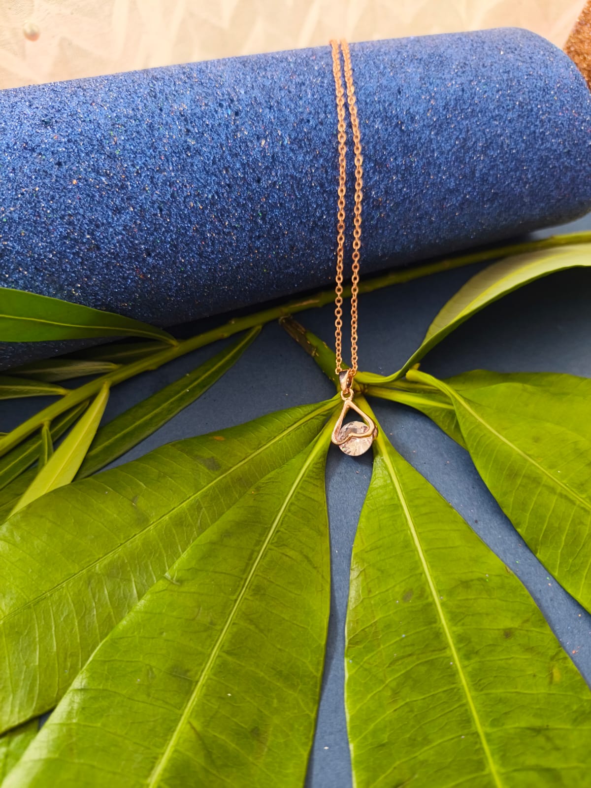 Heart Diamond Rose Gold Necklace