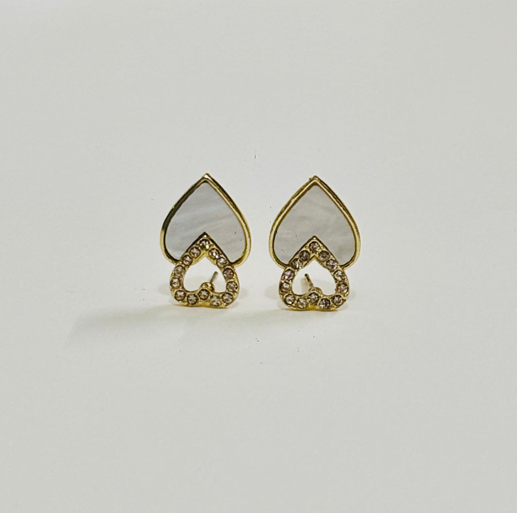 Hearts of Elegance: Dual Love Earrings