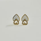 Hearts of Elegance: Dual Love Earrings