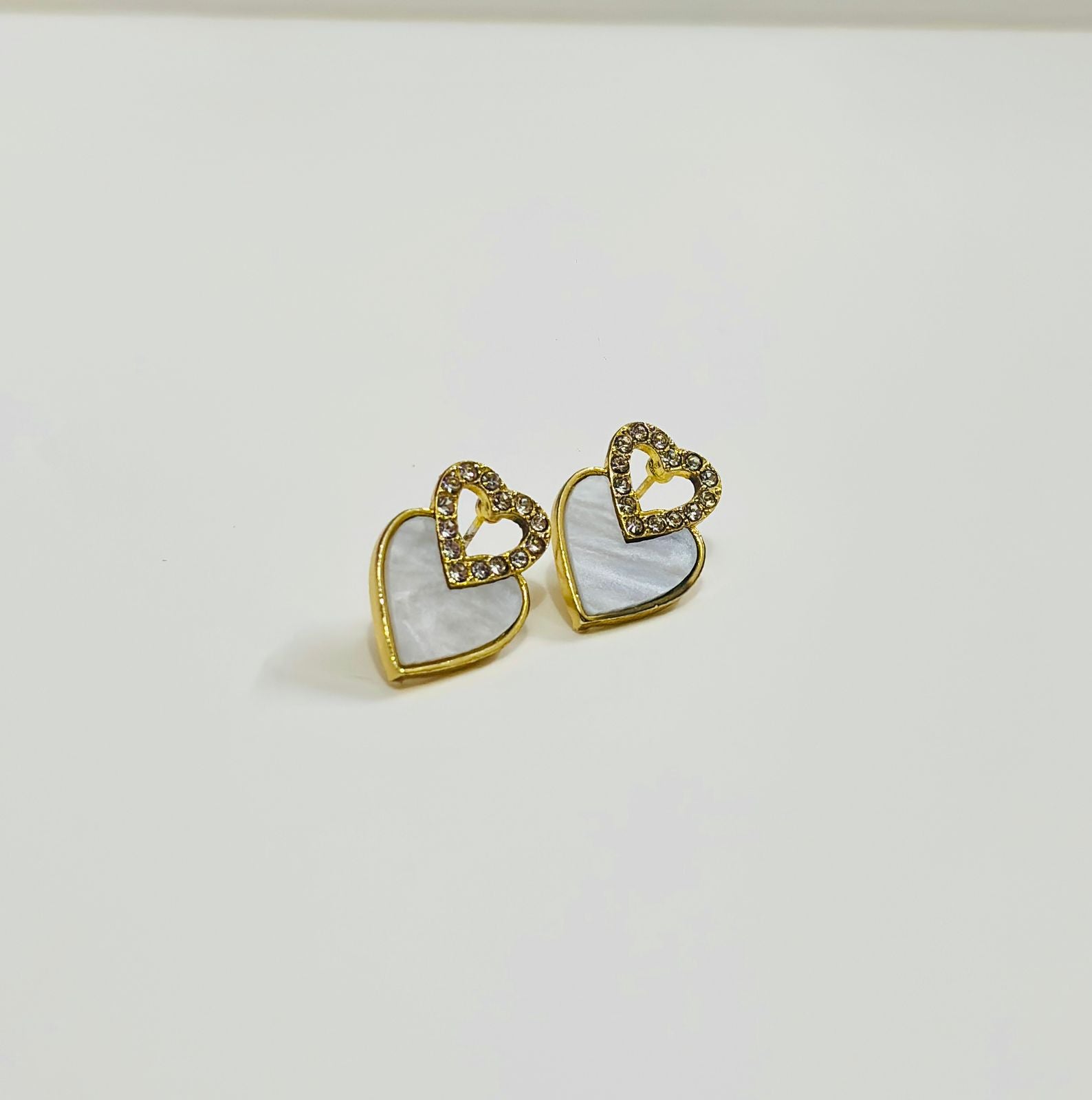 Hearts of Elegance: Dual Love Earrings