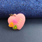 Pink Heart Keychain